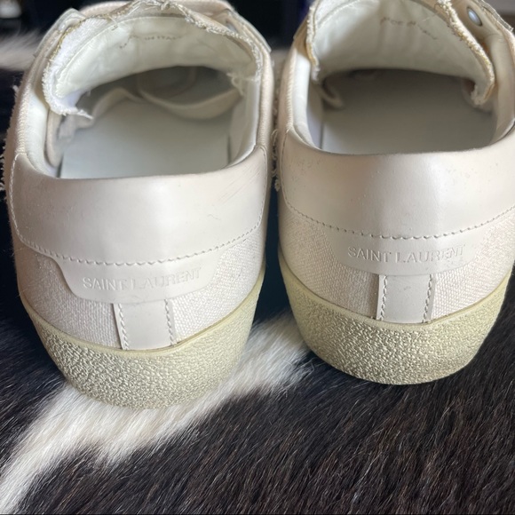 COURT CLASSIC SL/06 EMBROIDERED SNEAKERS IN CANVAS AND LEATHER, size 40 - Picture 7 of 10